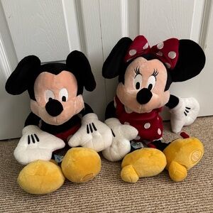 Disney Mickey and Minnie Plush Toys